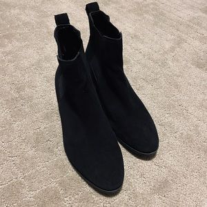 Black Steve Madden Suede Ankle Boots